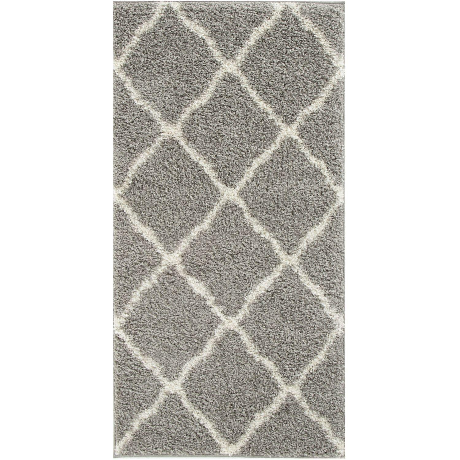 Moroccan Grey Shaggy Rug | 710 - Bargainia.com - 5056584504200 - 3290