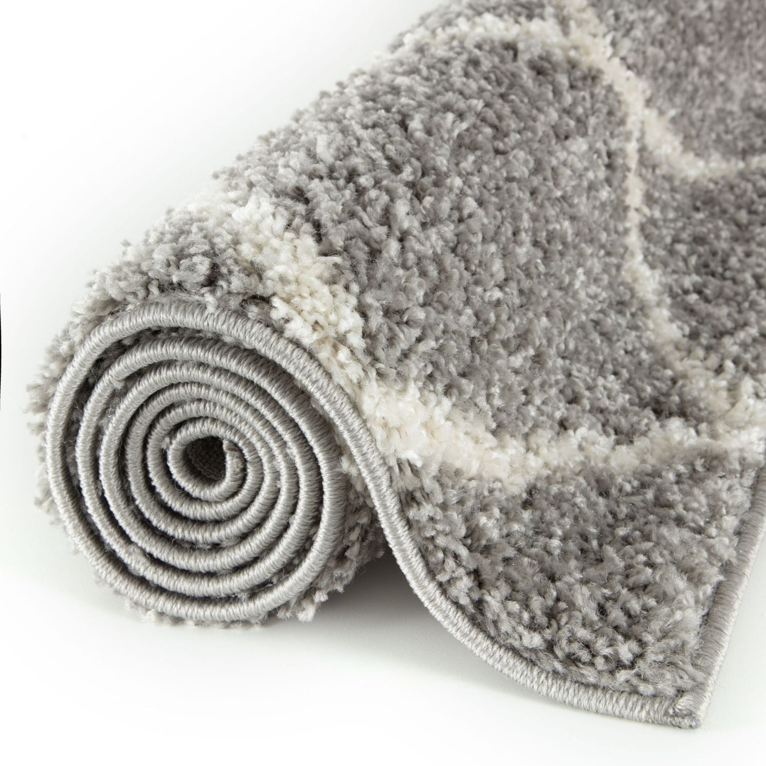 Moroccan Grey Shaggy Rug | 710 - Bargainia.com - 5056584504200 - 3290