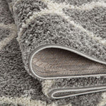 Moroccan Grey Shaggy Rug | 710 - Bargainia.com - 