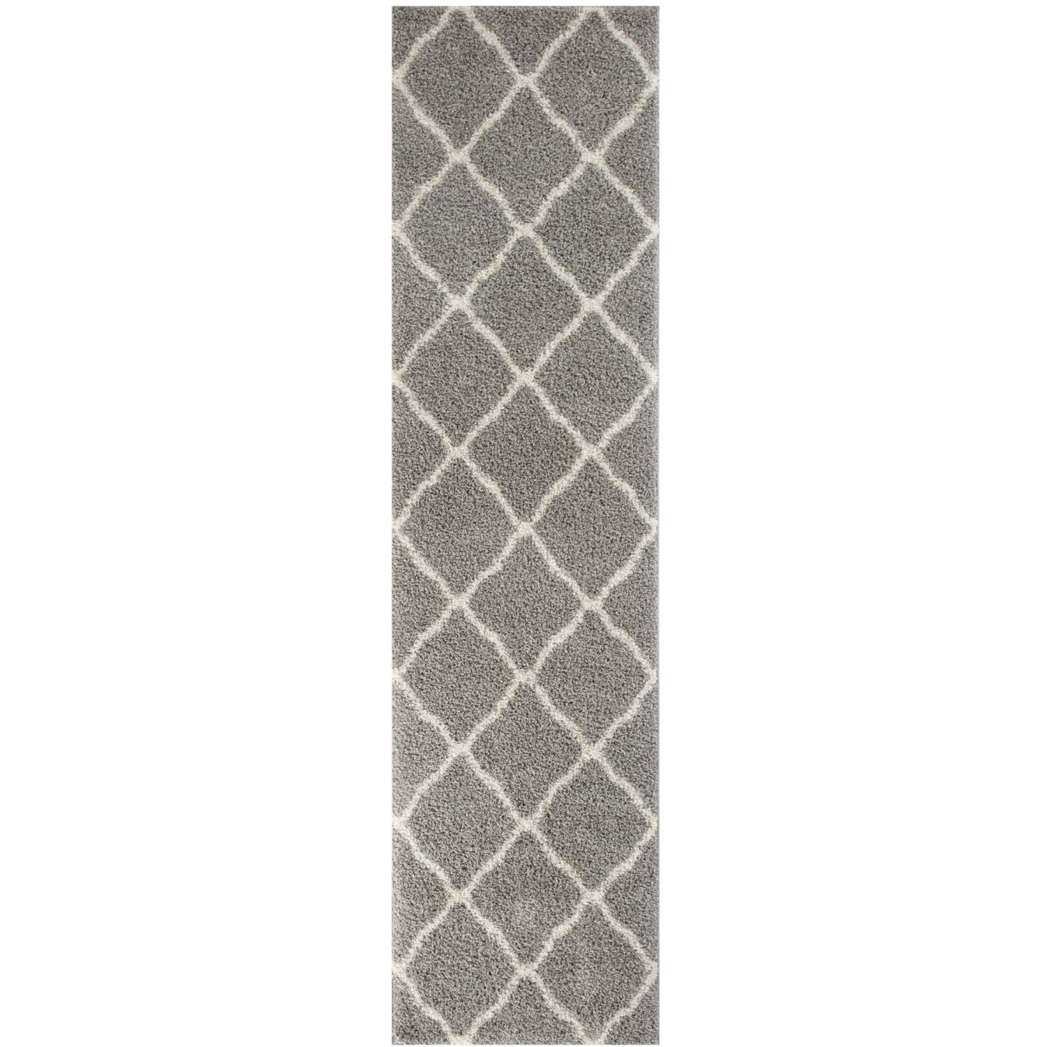 Moroccan Grey Shaggy Rug | 710 - Bargainia.com - 5056584504323 - 3292