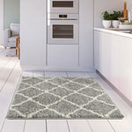 Moroccan Grey Shaggy Rug | 710 - Bargainia.com - 