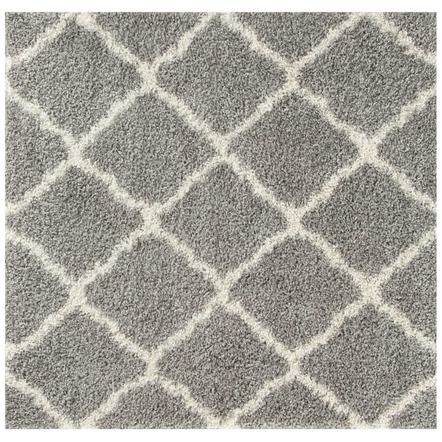 Moroccan Grey Shaggy Rug | 710 - Bargainia.com - 