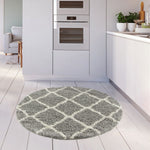 Moroccan Grey Shaggy Rug | 710 - Bargainia.com - 