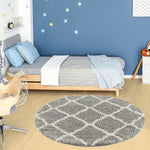 Moroccan Grey Shaggy Rug | 710 - Bargainia.com - 