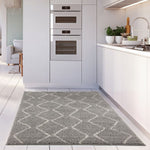 Moroccan Grey Shaggy Rug | 810 - Bargainia.com - 