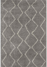 Moroccan Grey Shaggy Rug | 810 - Bargainia.com - 
