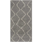 Moroccan Grey Shaggy Rug | 810 - Bargainia.com - 