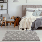 Moroccan Grey Shaggy Rug | 810 - Bargainia.com - 
