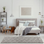 Moroccan Grey Shaggy Rug | 810 - Bargainia.com - 