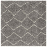 Moroccan Grey Shaggy Rug | 810 - Bargainia.com - 