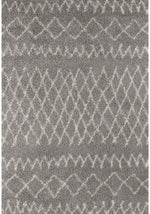 Moroccan Grey Shaggy Rug | 910 - Bargainia.com - 