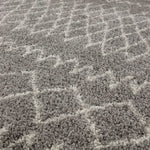 Moroccan Grey Shaggy Rug | 910 - Bargainia.com - 