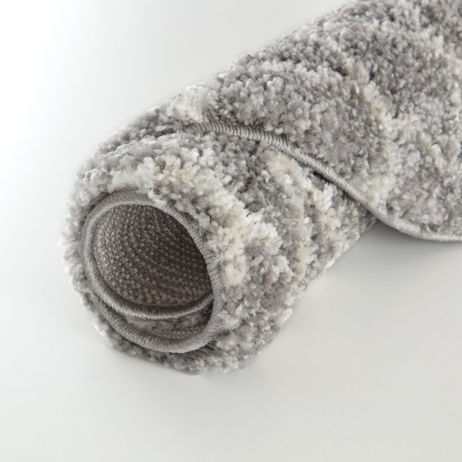 Moroccan Grey Shaggy Rug | 910 - Bargainia.com - 5056584513899 - 3526