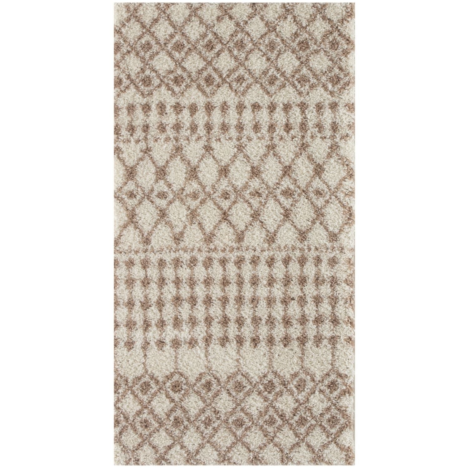 Moroccan Ivory Beige Shaggy Rug | 1030 - Bargainia.com - 5056584541571 - 3604