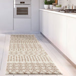 Moroccan Ivory Beige Shaggy Rug | 1030 - Bargainia.com - 