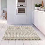 Moroccan Ivory Beige Shaggy Rug | 1030 - Bargainia.com - 