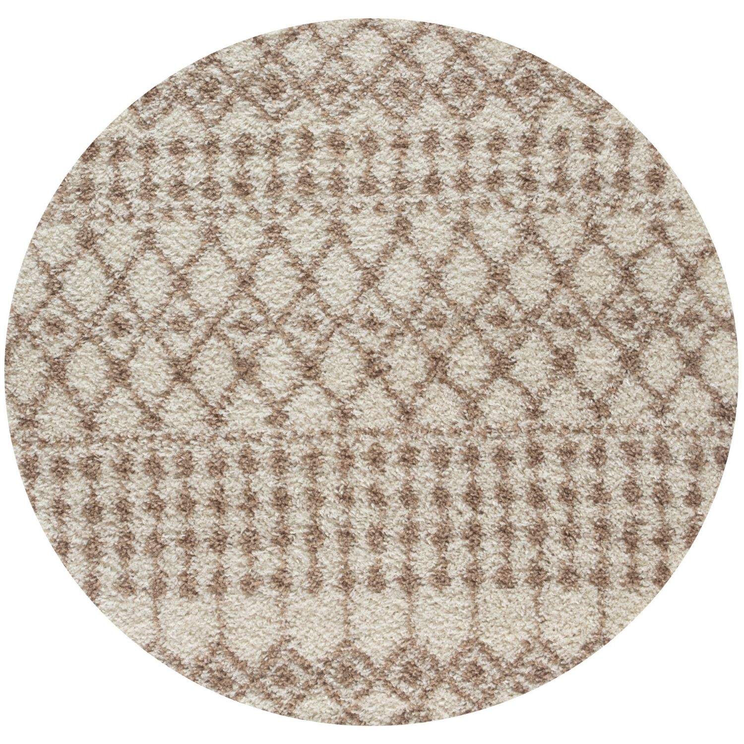 Moroccan Ivory Beige Shaggy Rug | 1030 - Bargainia.com - 