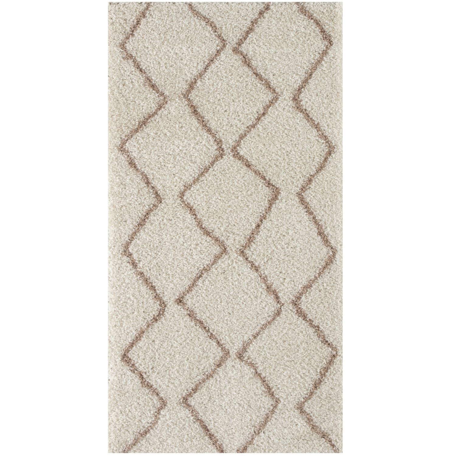 Moroccan Ivory Beige Shaggy Rug | 830 - Bargainia.com - 5056584513493 - 3484