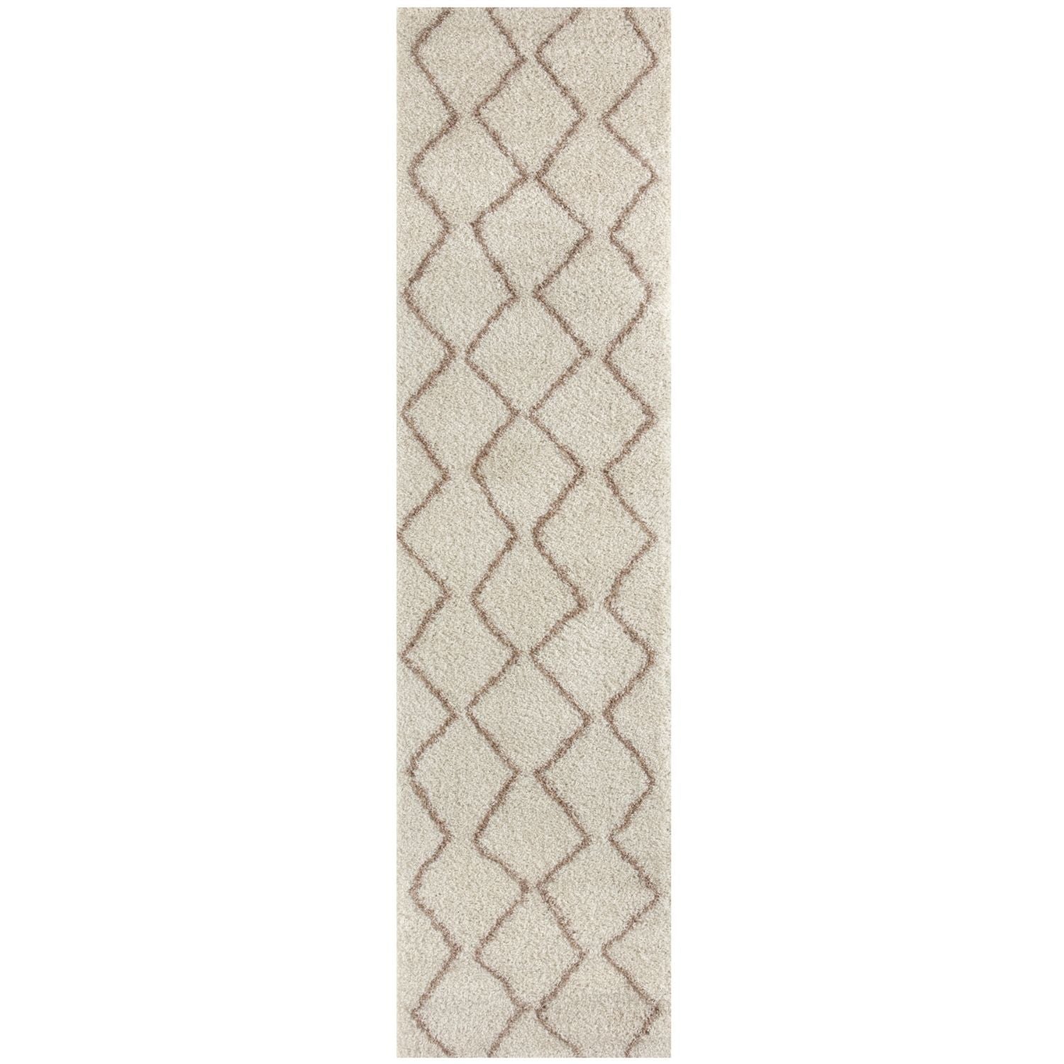 Moroccan Ivory Beige Shaggy Rug | 830 - Bargainia.com - 5056584513615 - 3485