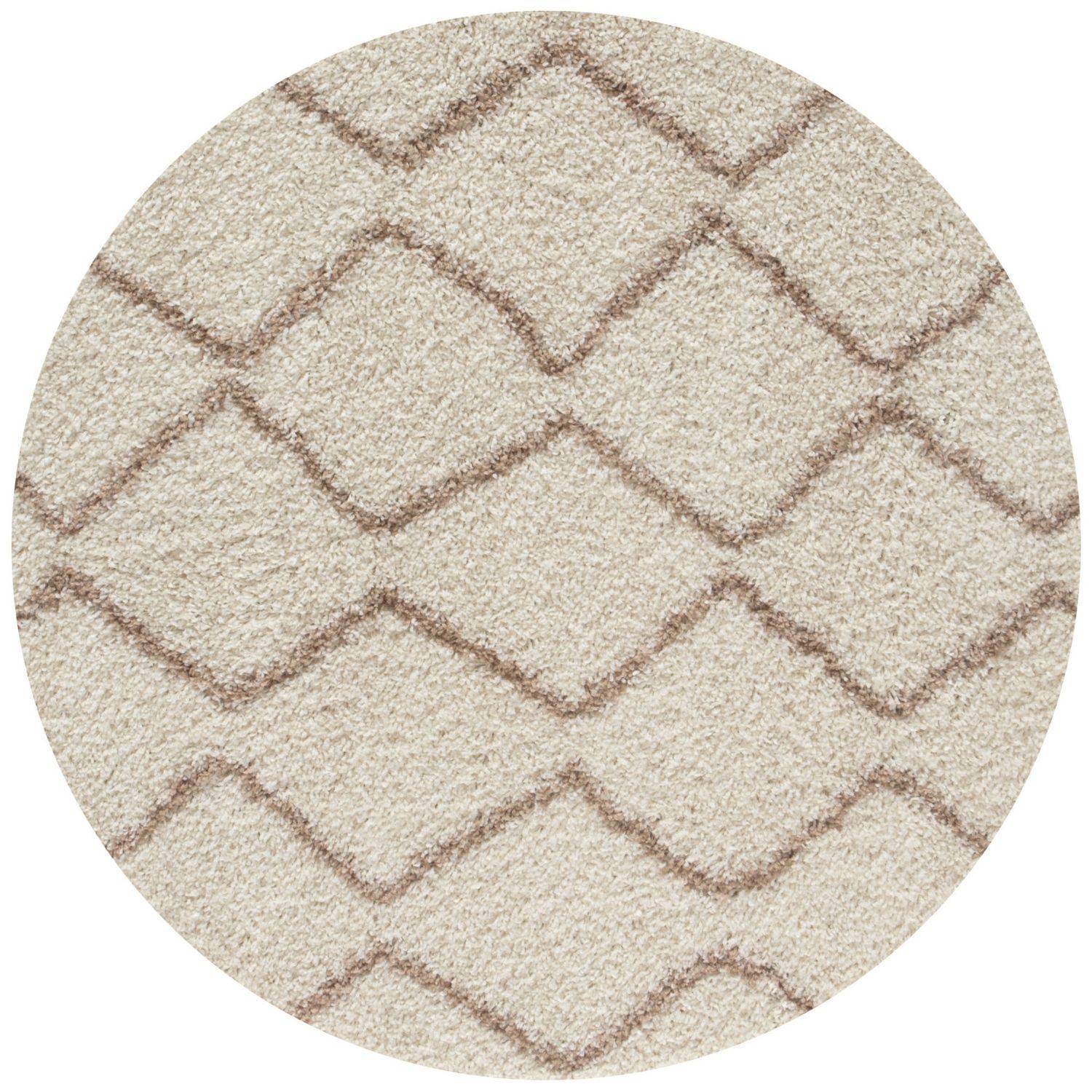 Moroccan Ivory Beige Shaggy Rug | 830 - Bargainia.com - 5056584513851 - 3486