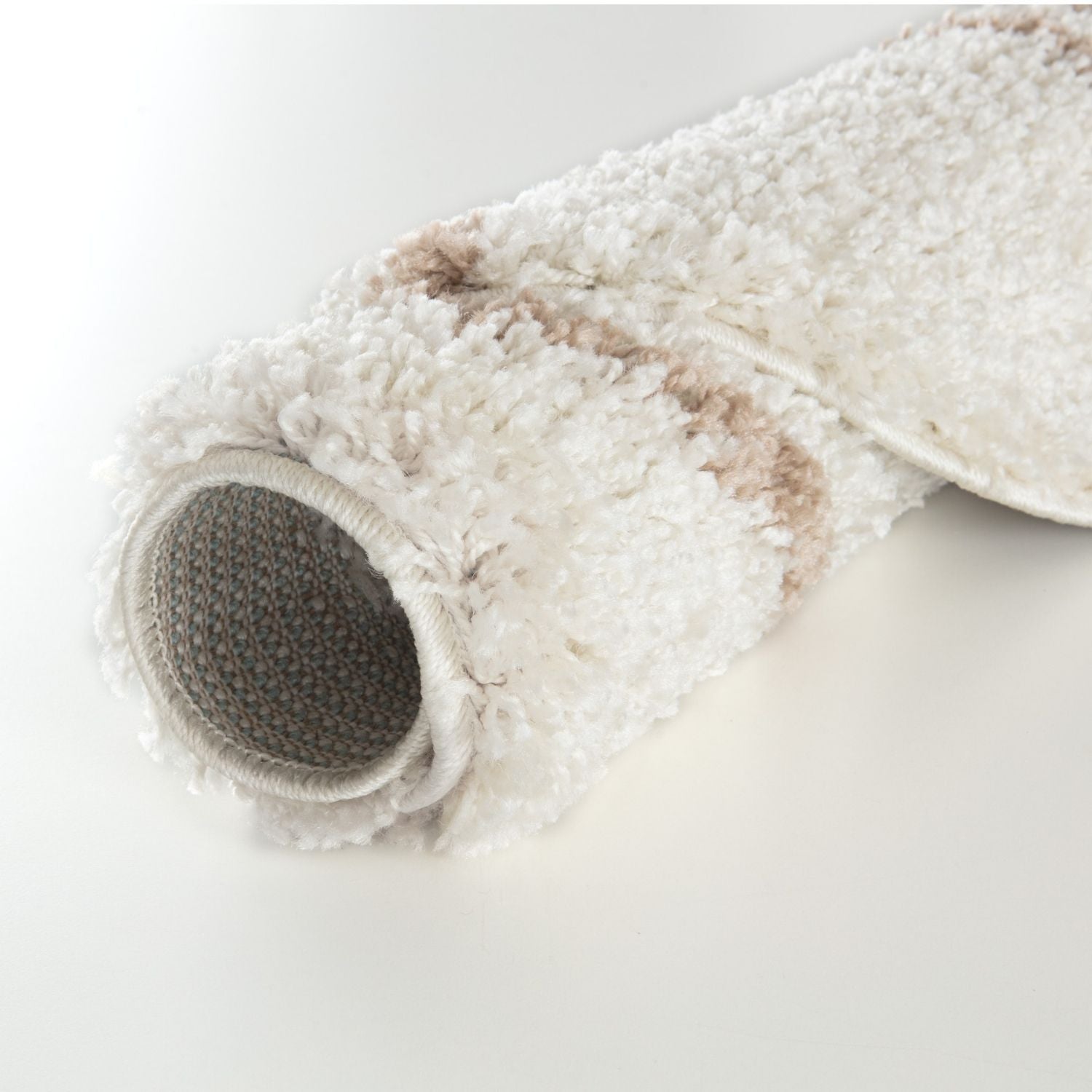 Moroccan Ivory Beige Shaggy Rug | 830 - Bargainia.com - 