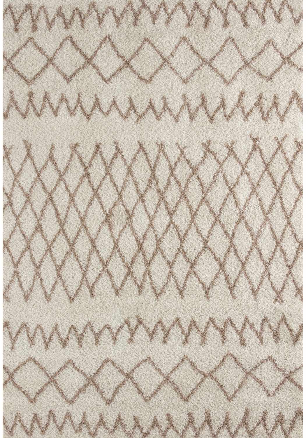 Moroccan Ivory Beige Shaggy Rug | 930 - Bargainia.com - 5056584513431 - 3543