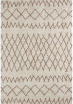 Moroccan Ivory Beige Shaggy Rug | 930 - Bargainia.com - 