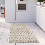Moroccan Ivory Beige Shaggy Rug | 930 - Bargainia.com - 