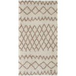 Moroccan Ivory Beige Shaggy Rug | 930 - Bargainia.com - 