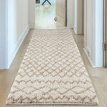Moroccan Ivory Beige Shaggy Rug | 930 - Bargainia.com - 