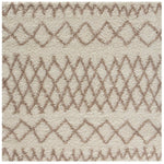 Moroccan Ivory Beige Shaggy Rug | 930 - Bargainia.com - 