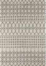 Moroccan Ivory Grey Shaggy Rug | 1000 - Bargainia.com - 