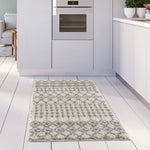 Moroccan Ivory Grey Shaggy Rug | 1000 - Bargainia.com - 
