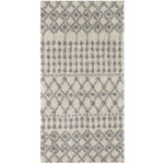 Moroccan Ivory Grey Shaggy Rug | 1000 - Bargainia.com - 