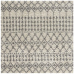 Moroccan Ivory Grey Shaggy Rug | 1000 - Bargainia.com - 