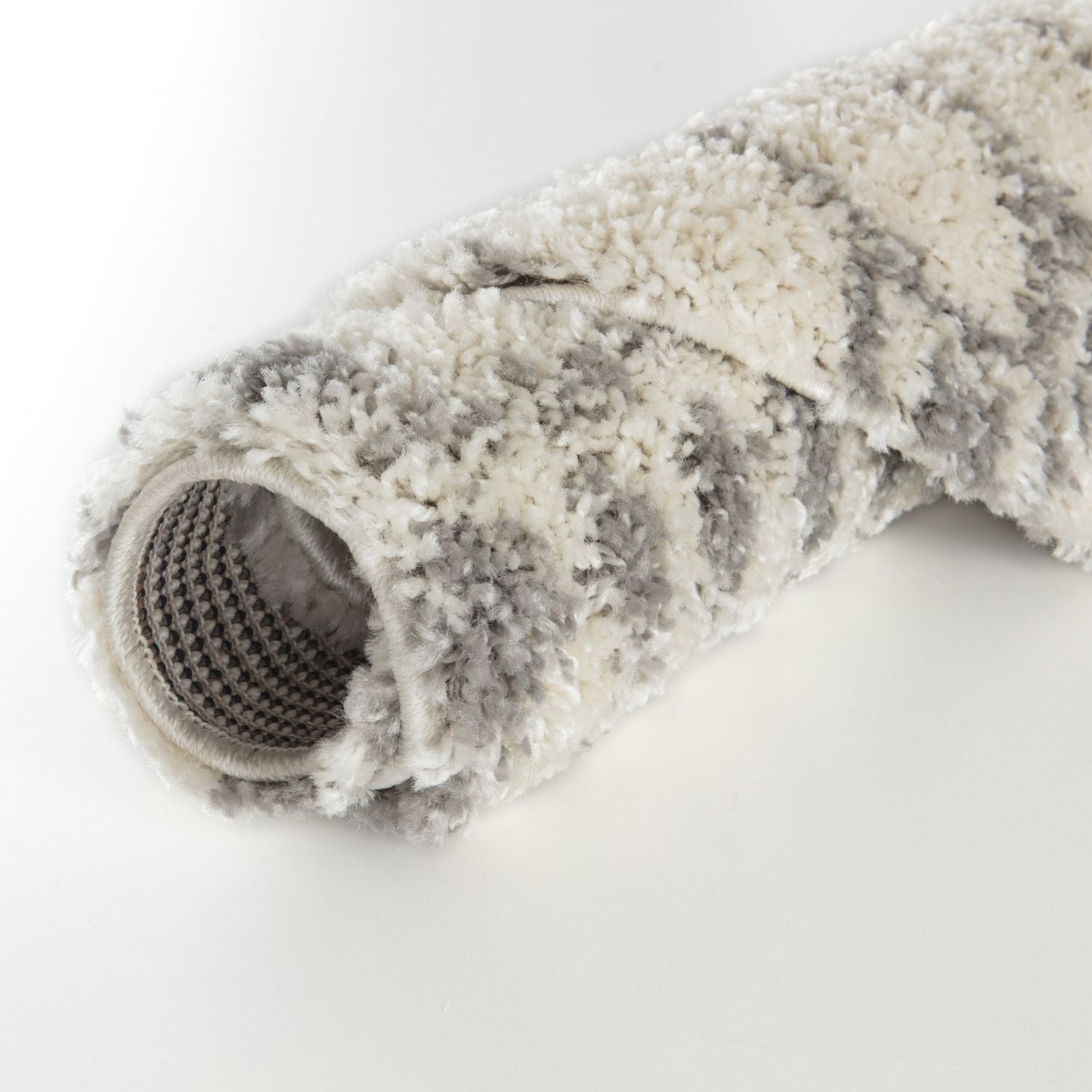 Moroccan Ivory Grey Shaggy Rug | 1000 - Bargainia.com - 5056584541724 - 3576