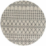 Moroccan Ivory Grey Shaggy Rug | 1000 - Bargainia.com - 