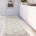 Moroccan Ivory Grey Shaggy Rug | 800 - Bargainia.com - 