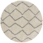 Moroccan Ivory Grey Shaggy Rug | 800 - Bargainia.com - 