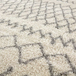 Moroccan Ivory Grey Shaggy Rug | 900 - Bargainia.com - 