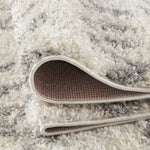 Moroccan Ivory Grey Shaggy Rug | 900 - Bargainia.com - 