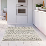 Moroccan Ivory Grey Shaggy Rug | 900 - Bargainia.com - 