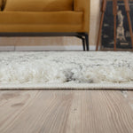 Moroccan Ivory Grey Shaggy Rug | 900 - Bargainia.com - 