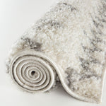 Moroccan Ivory Grey Shaggy Rug | 900 - Bargainia.com - 