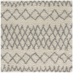 Moroccan Ivory Grey Shaggy Rug | 900 - Bargainia.com - 