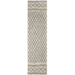 Moroccan Ivory Grey Shaggy Rug | 900 - Bargainia.com - 