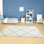 Moroccan Ivory Shaggy Rug | 500 - Bargainia.com - 