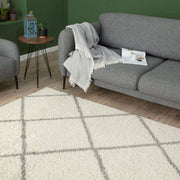 Moroccan Ivory Shaggy Rug | 500 - Bargainia.com - 5056584502992 - 3160