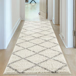 Moroccan Ivory Shaggy Rug | 500 - Bargainia.com - 