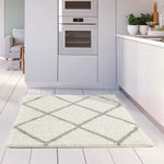 Moroccan Ivory Shaggy Rug | 500 - Bargainia.com - 